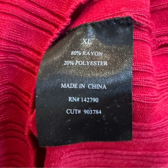 Fuchsia BCBG Rayon Sweater - Picture 3 of 4